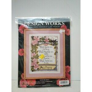 Design Works Counted Cross Stitch Kit " Kind Hearts" #9619 New